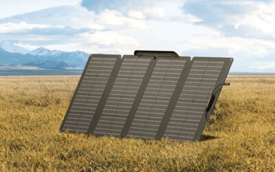 Solarpaneele zur Aufladung Ihrer Stromstation.